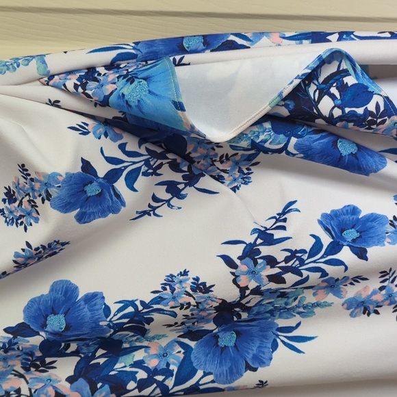 Eliza J Printed Knit Sleeveless Floral Dress - Picture 8 of 16